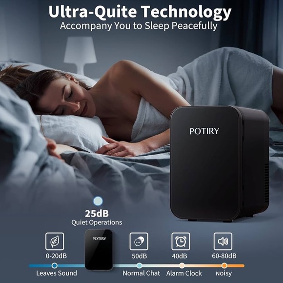 Potiry Portable Mini Fridge Warming or Cooling - Picture 4 of 14